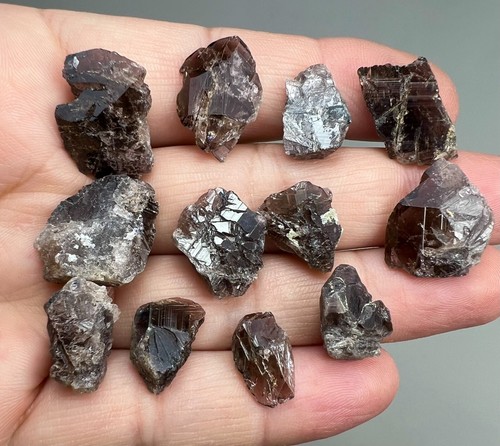 Axinite crystals with - 48,
